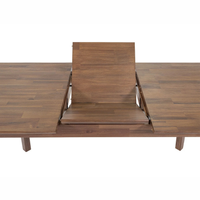 Gia Small Extension Dining Table [55 to 71" - Warm Pecan]
