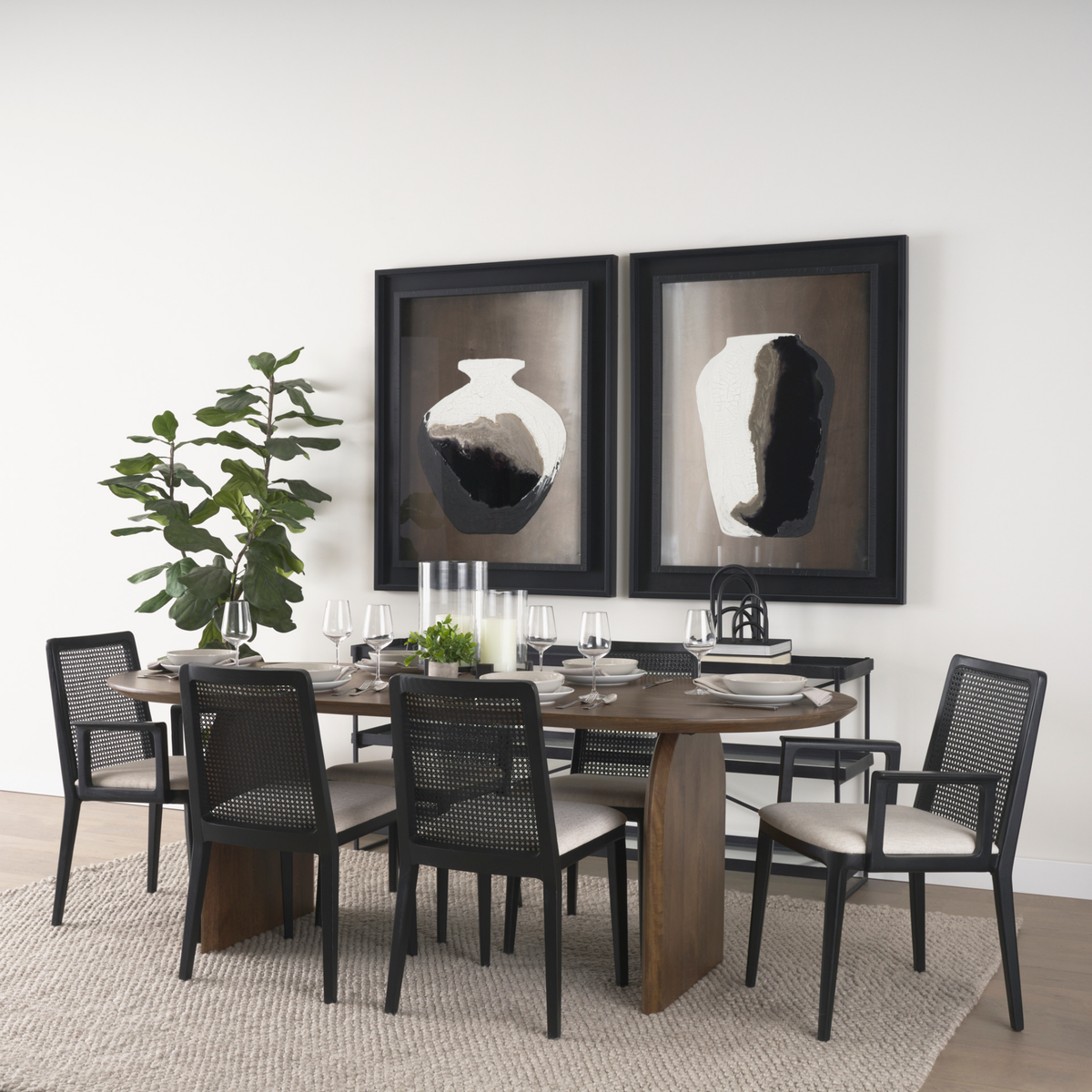 Clara Cane Back Dining Chair [Set of 2]