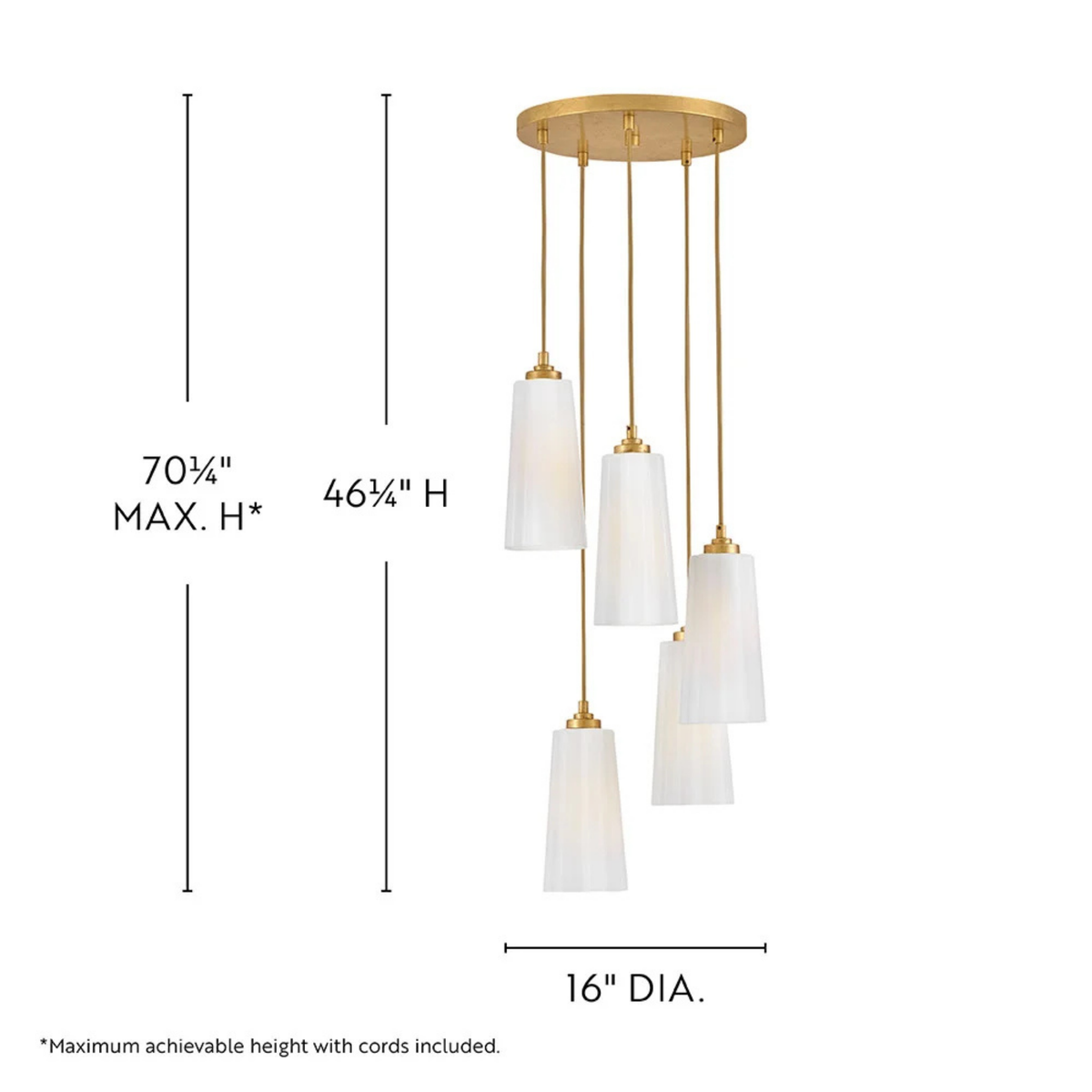 Honey Multi-Drop Chandelier