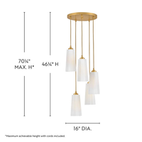 Honey Multi-Drop Chandelier