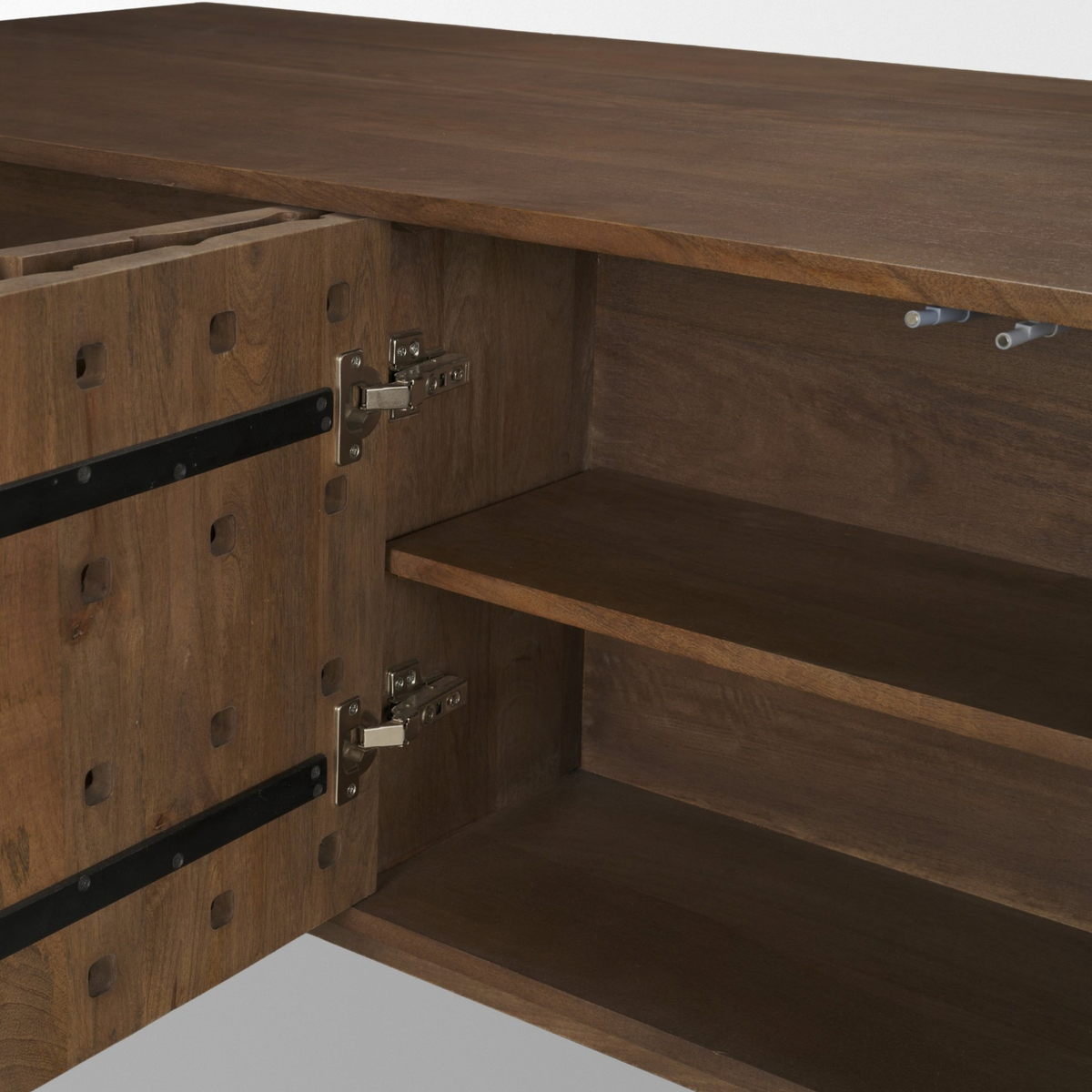Trellyn Desk [/w Carved Woven Wood Front]