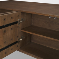 Trellyn Desk [/w Carved Woven Wood Front]