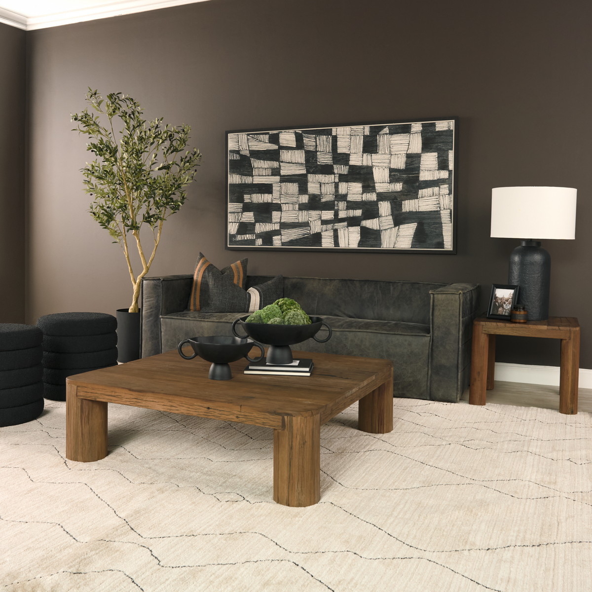 Hewitt Reclaimed Wood Side Table