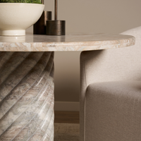 Ravello 42" Marble Round Dining Table