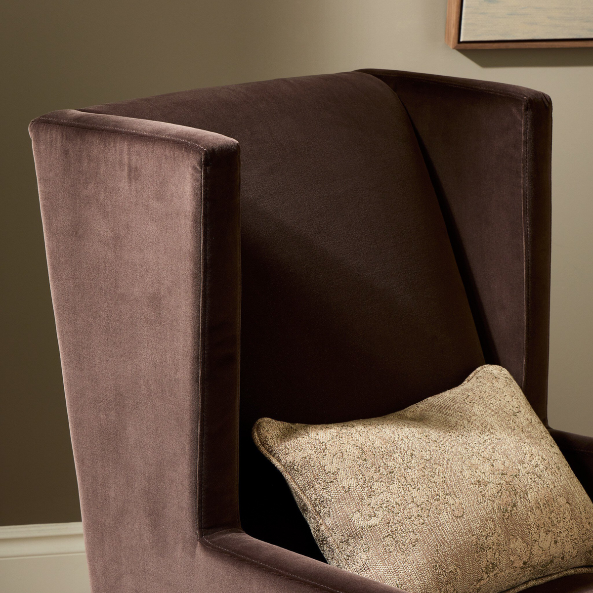 Savita Wing Chair [Performance Surrey Cocoa]