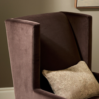 Savita Wing Chair [Performance Surrey Cocoa]