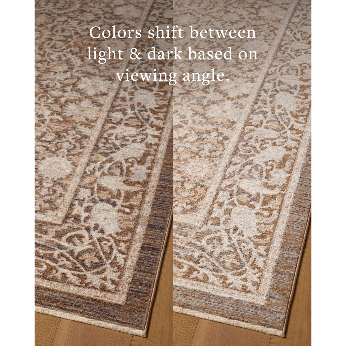 Doris (Chris Loves Julia × Loloi) DRS-02 Rug [Tobacco/Ivory]