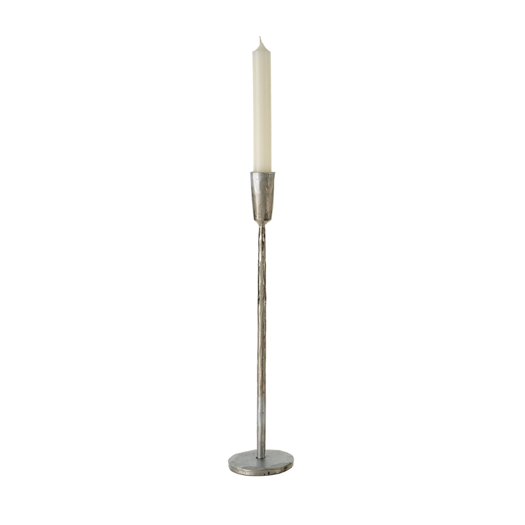 Forged Candlestick Large - Antique Grey