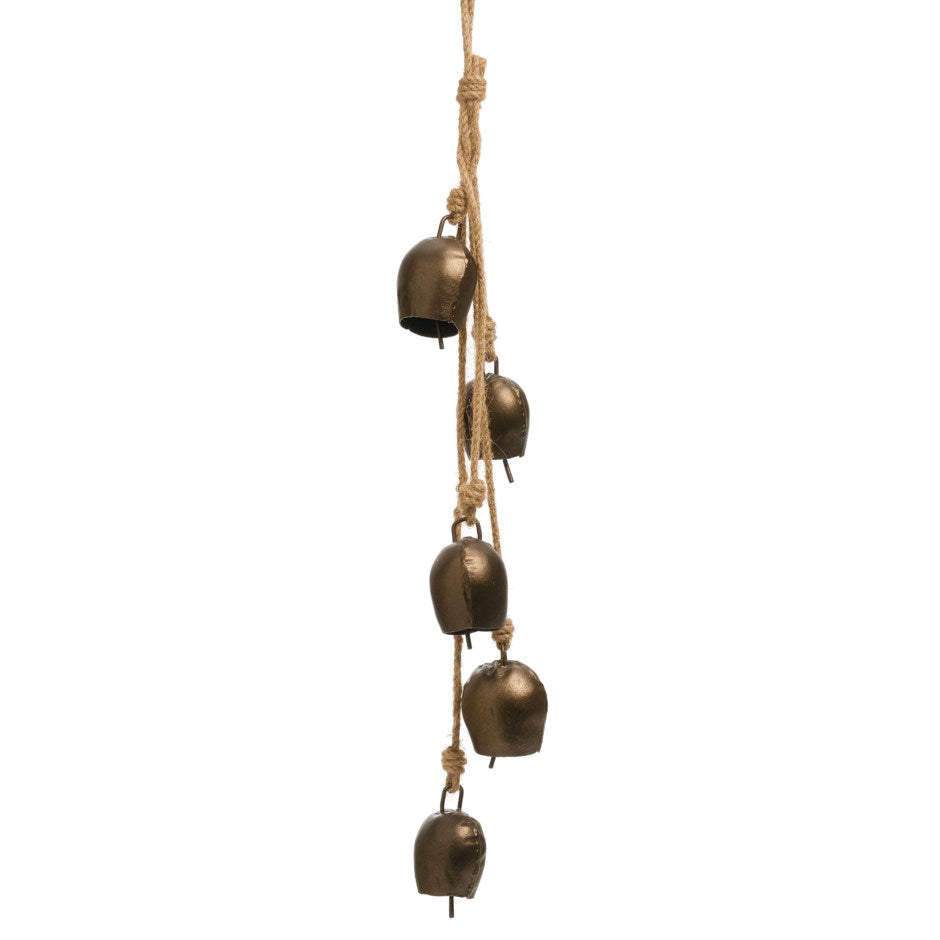 Antique Bronze Deco Cluster Bells