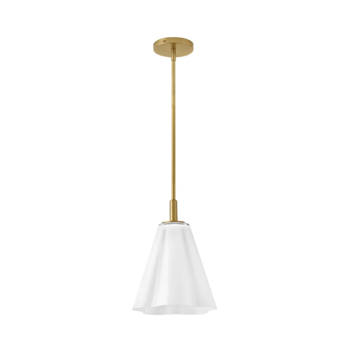 Honey 11" Scalloped Pendant