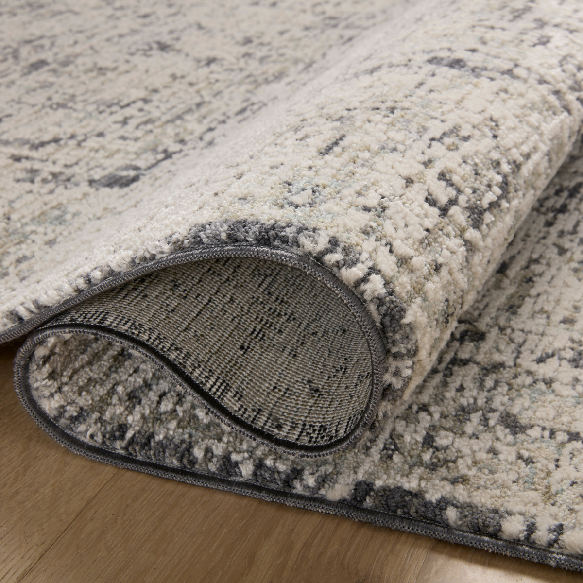 Alie (Amber Lewis × Loloi) ALE-05 Rug [Charcoal/Beige]