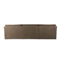 Monette Slipcover 2-PC Sectional [in Broadway Coffee]