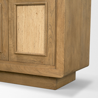 Valterra 6-Door Media Console /w Travertine