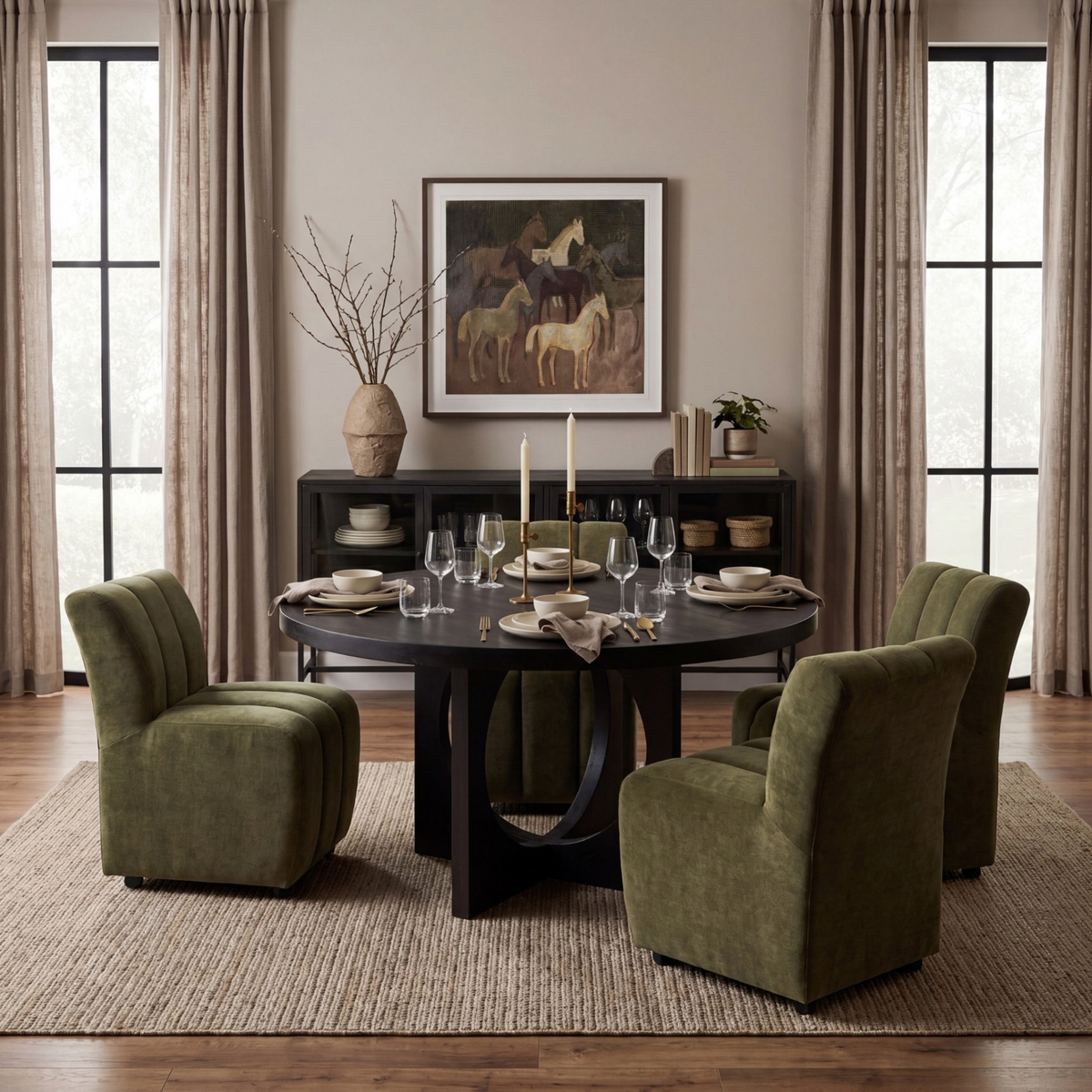 Wilkins Rolling Dining Chair
