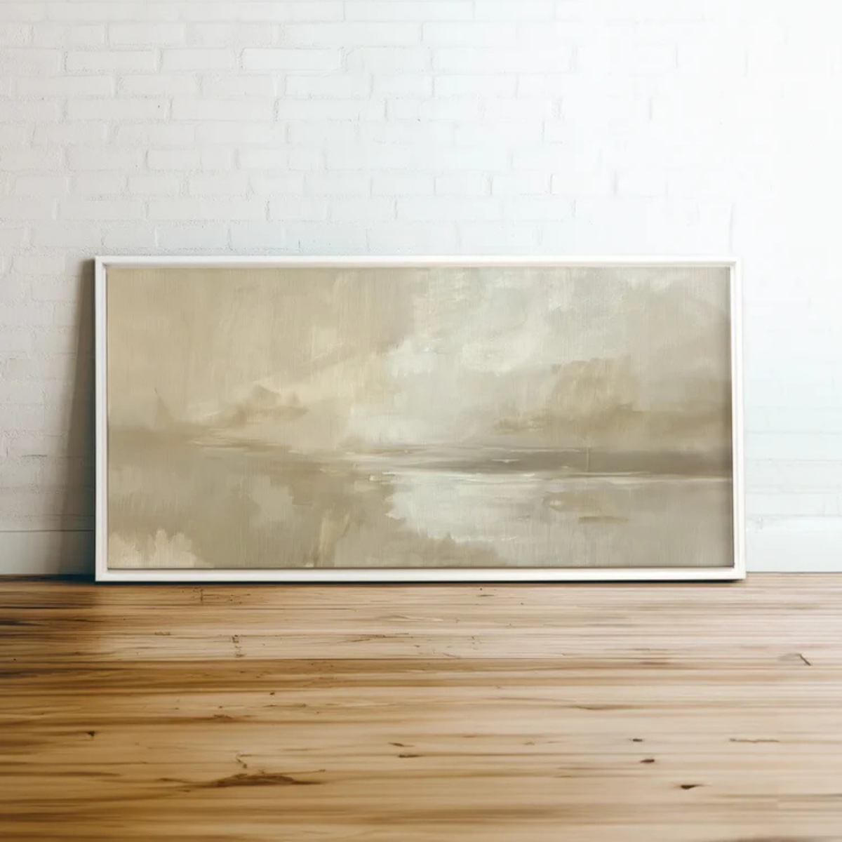 Ivory Lake [Artwork on Stretched Canvas]