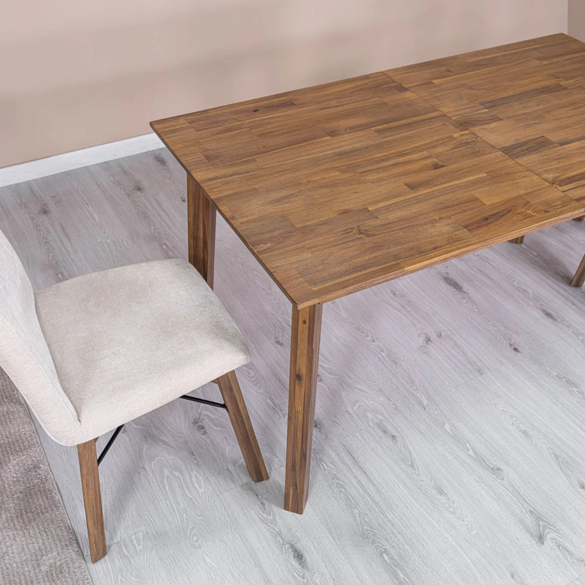 Gia Small Extension Dining Table [55 to 71" - Warm Pecan]