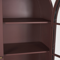 Rousseau Display Cabinet [Burgundy Metal]