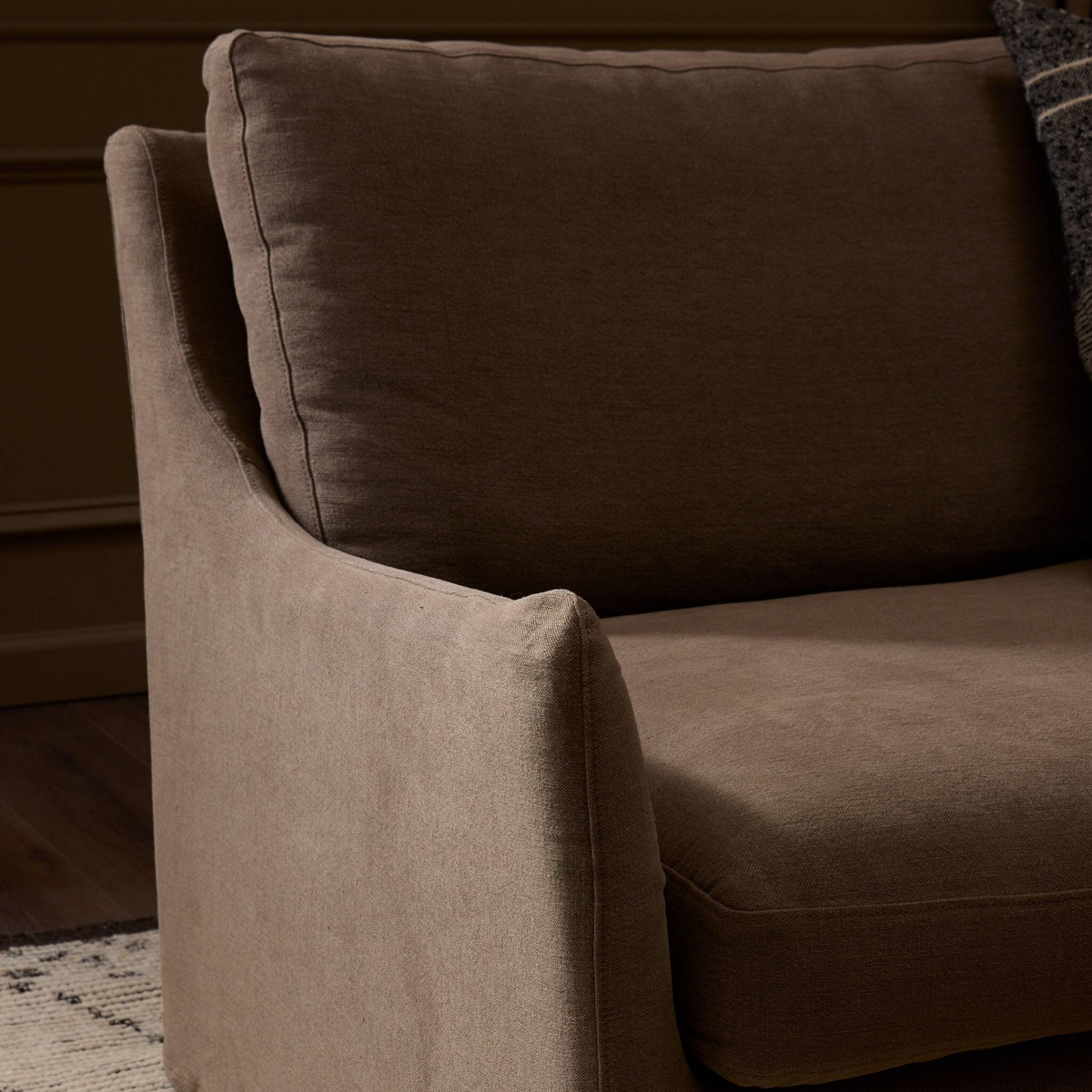 Monette Slipcover Corner Sectional [in Broadway Coffee]