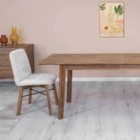 Gia Small Extension Dining Table [55 to 71" - Warm Pecan]