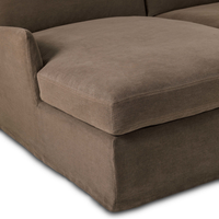 Monette Slipcover 2-PC Sectional [in Broadway Coffee]