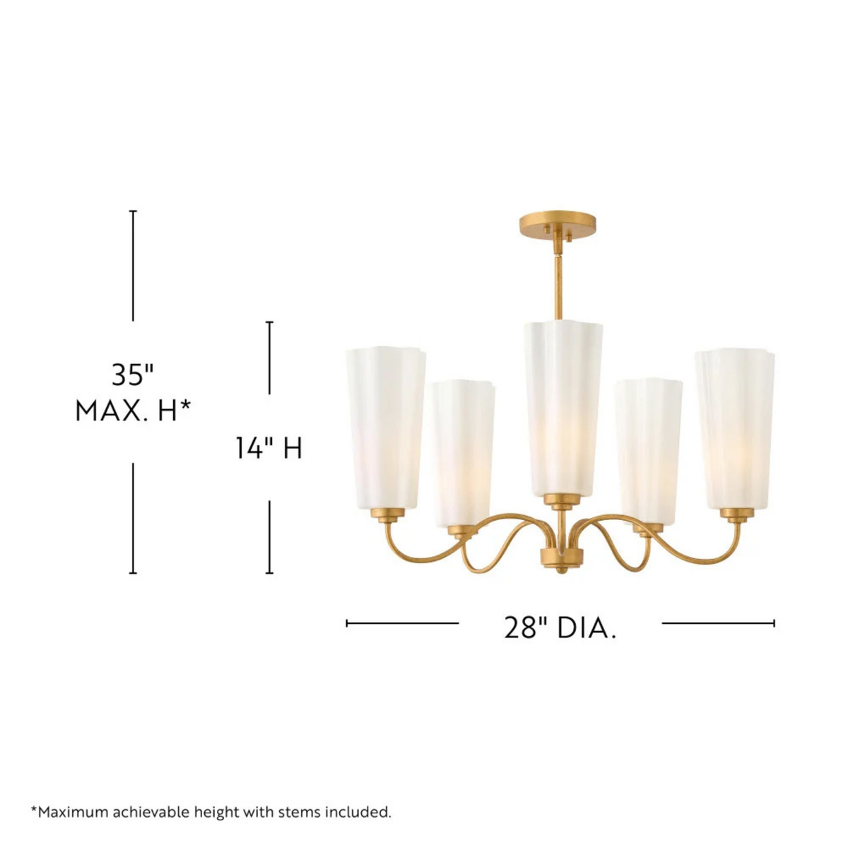 Honey 28" Chandelier
