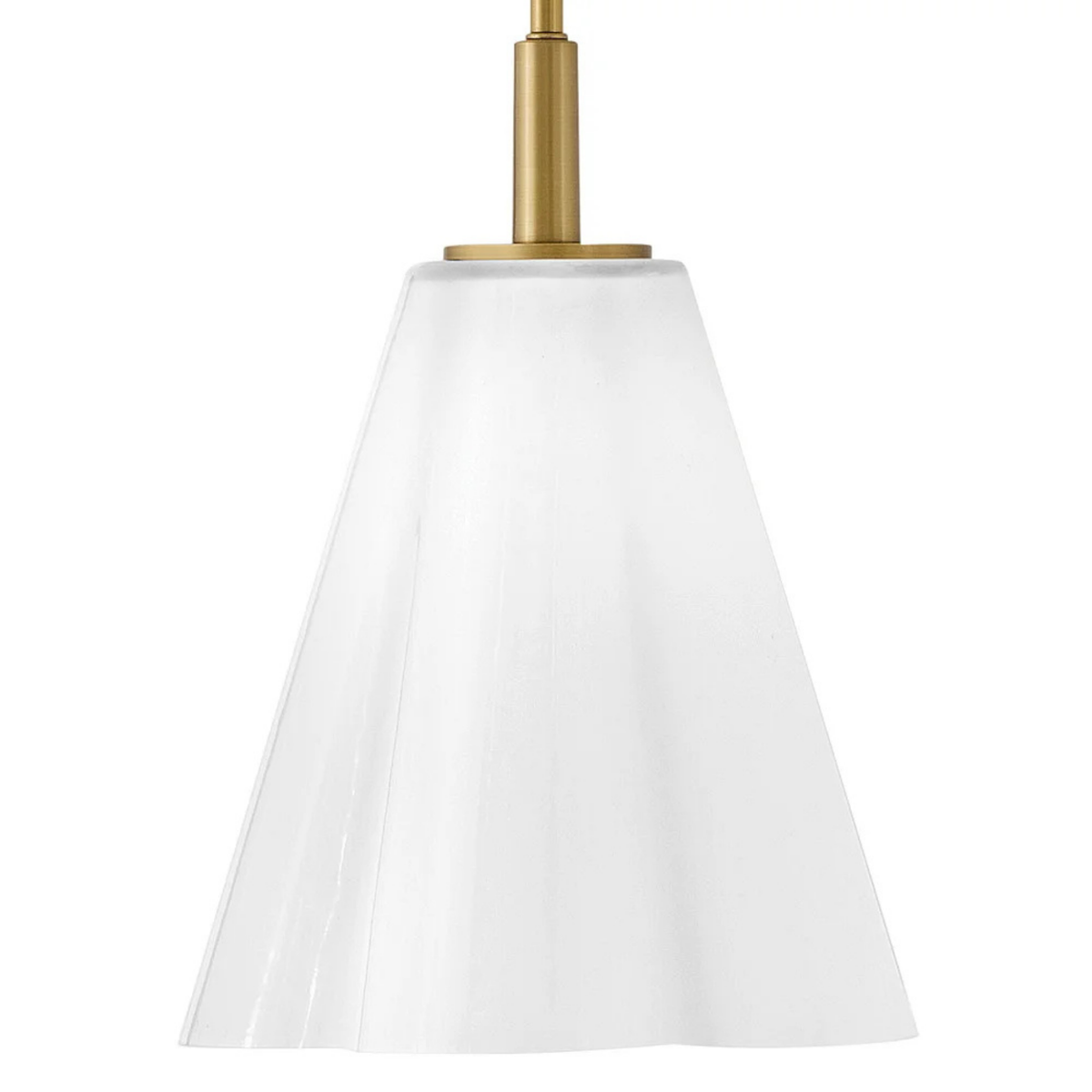 Honey 11" Scalloped Pendant