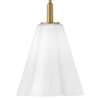 Honey 11" Scalloped Pendant
