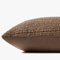 Sutro (Amber Lewis × Loloi) Brown Pillow 13" x 21"