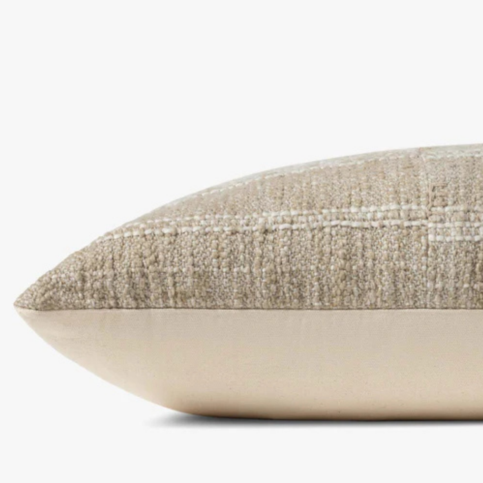 Mitzi Natural Pillow (Amber Lewis × Loloi) 13" x 35"