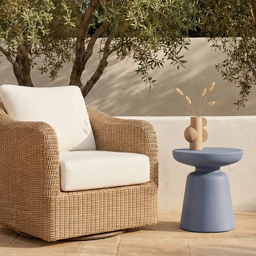 Riellea Outdoor Side Table Black