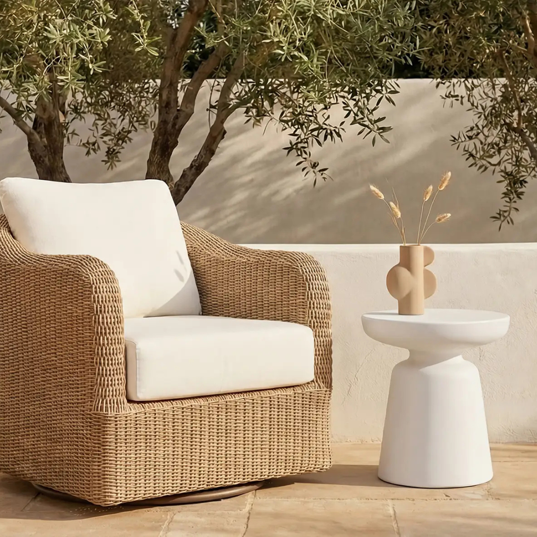 Riellea Outdoor Side Table Black
