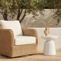 Riellea Outdoor Side Table Black