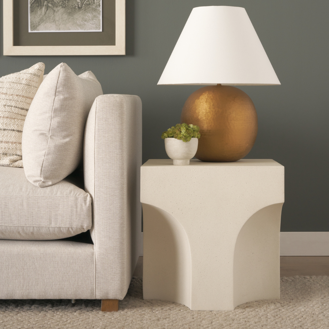 Bunda Sculptural Concrete Accent Table