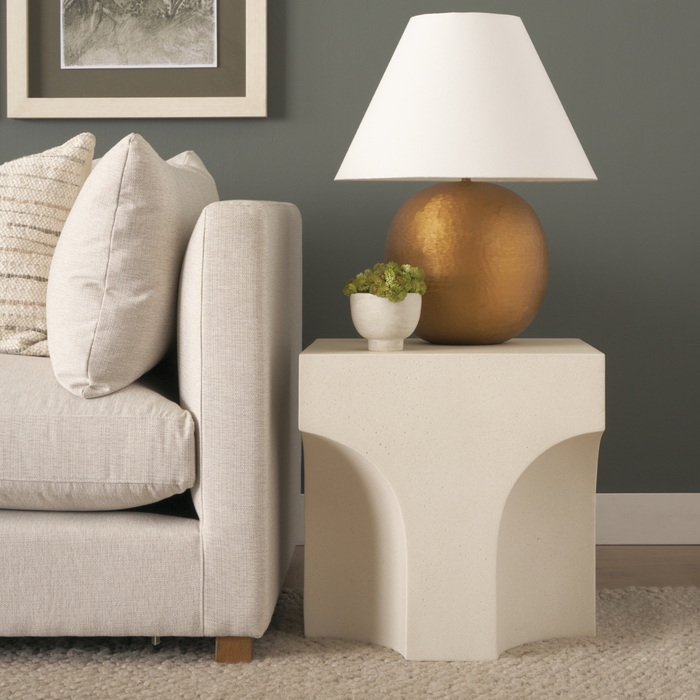 Bunda Sculptural Concrete Accent Table
