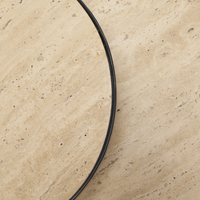 Wade Travertine Nesting End Table Set