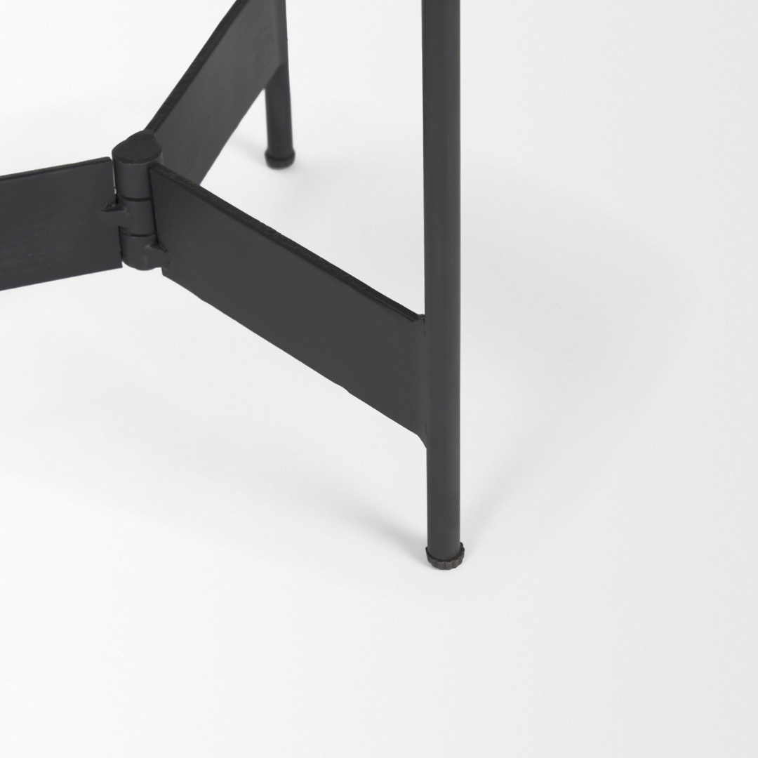 Wade Travertine Nesting End Table Set
