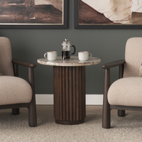 Marbrello Pink Marble Side Table