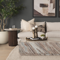 Marbrello Pink Marble Side Table