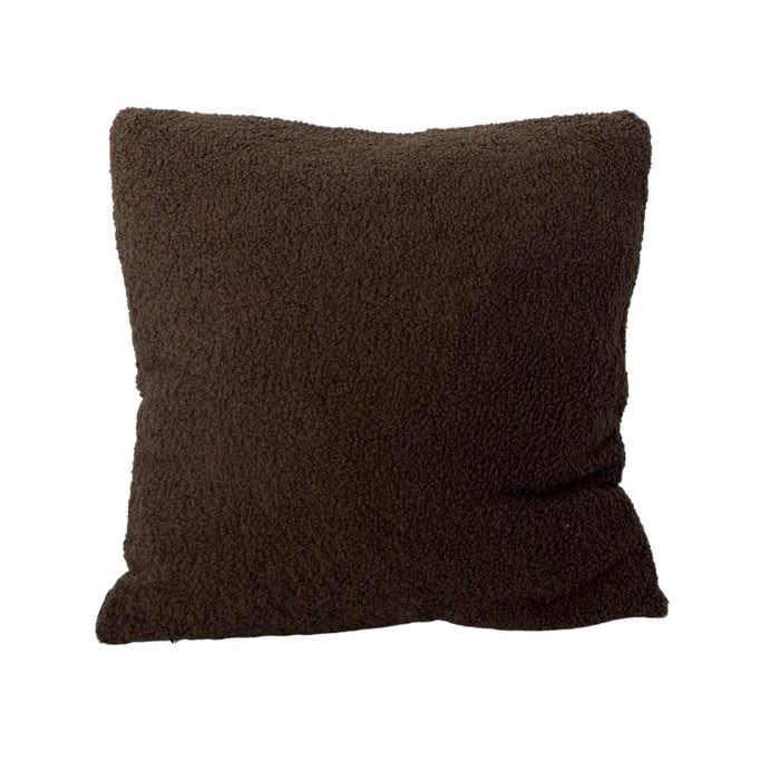 Plush Brown Cushion 20" x 20"