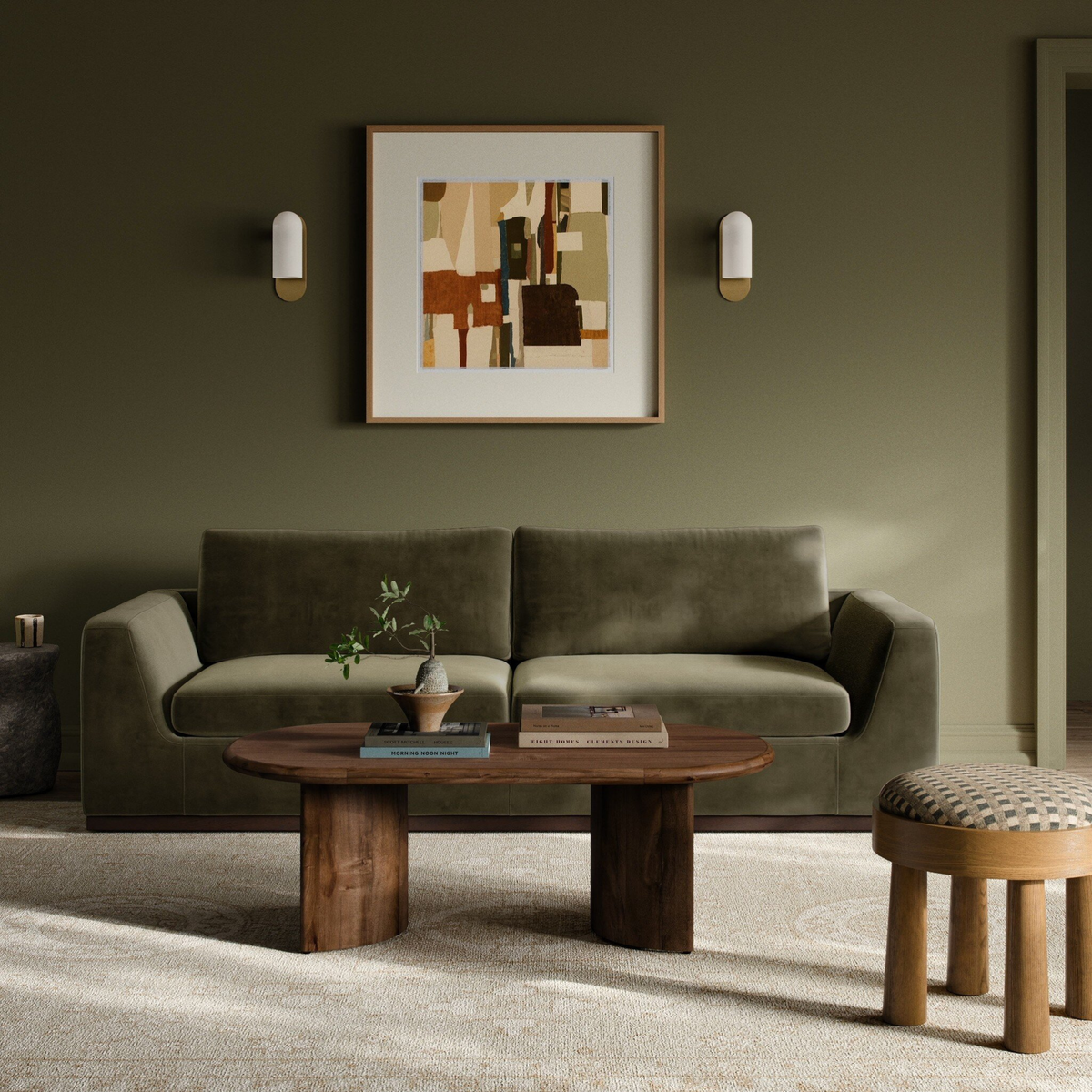 Colt 98" Sofa [Surrey Olive]