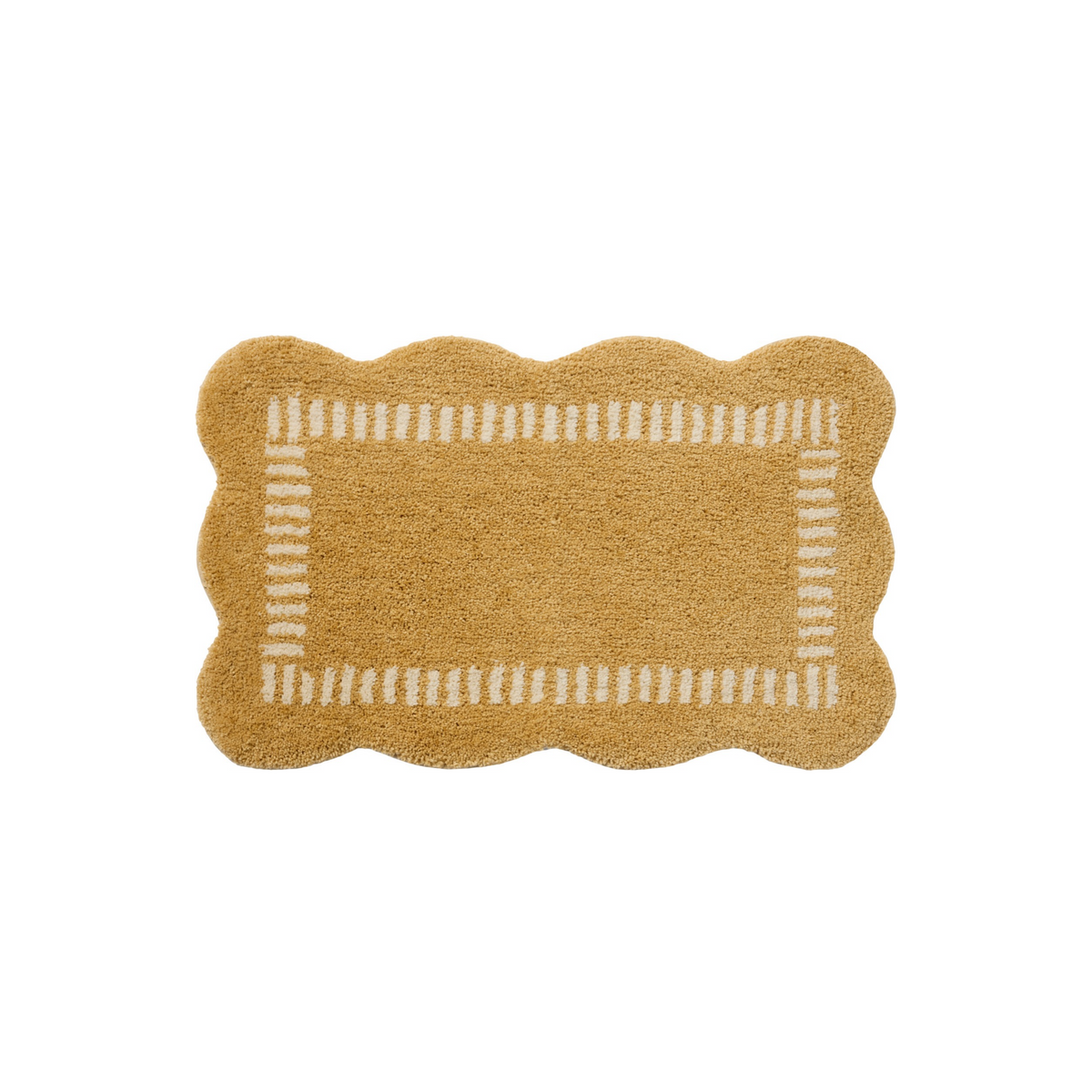 Valerie (Chris Loves Julia × Loloi) VLR-01 Bath Mat [Wheat/Ivory]