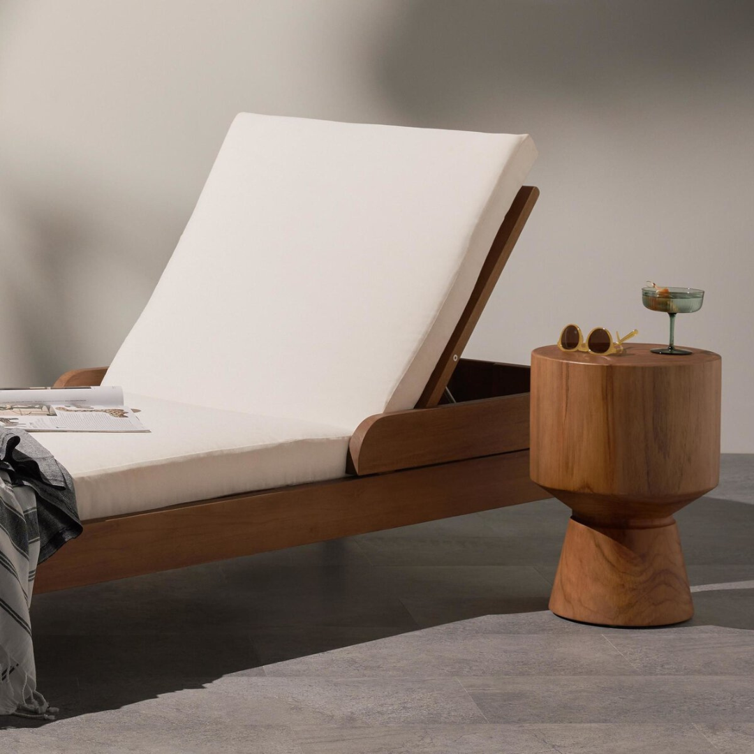 Janis Outdoor Teak End Table