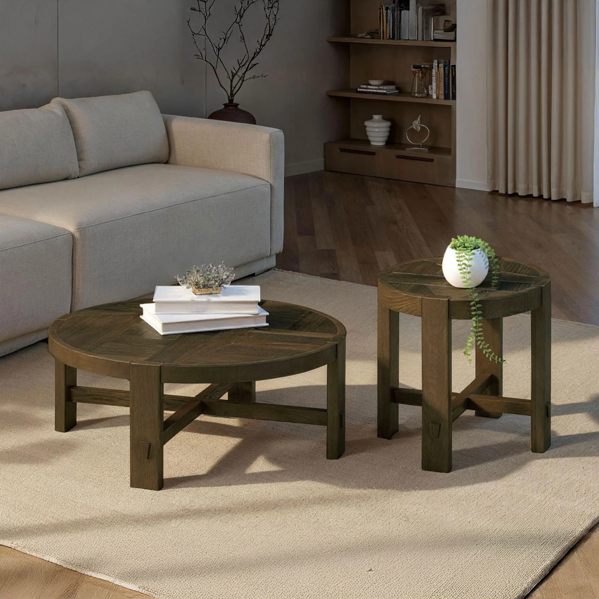 Abstract Side Table