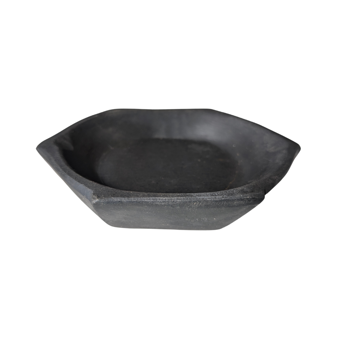 Black Marble Vintage Bowl