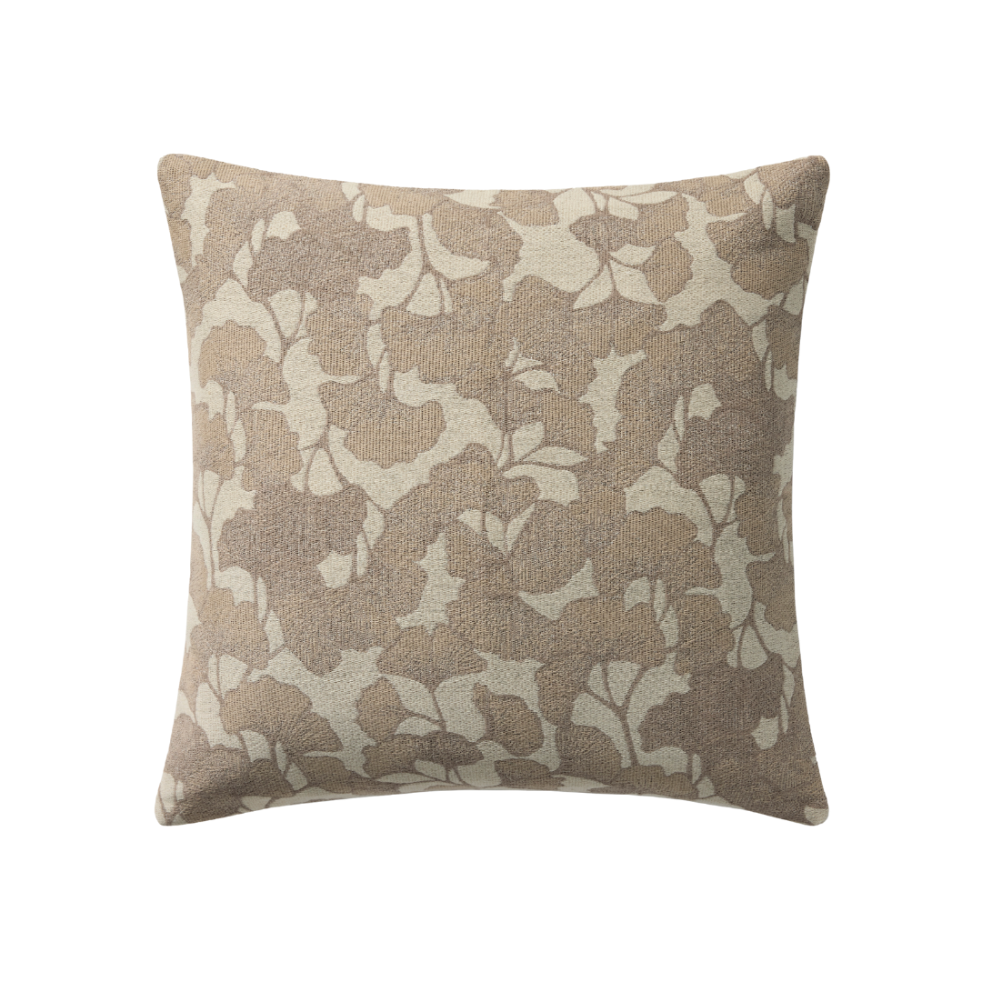 Sylva Pillow Cover [20" x 20" - Fawn Ivory/Silver]