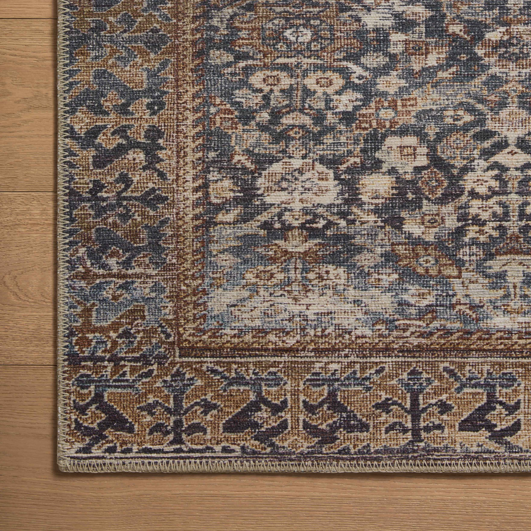 Georgie (Amber Lewis × Loloi) GER-05 Rug [Denim/Spice]
