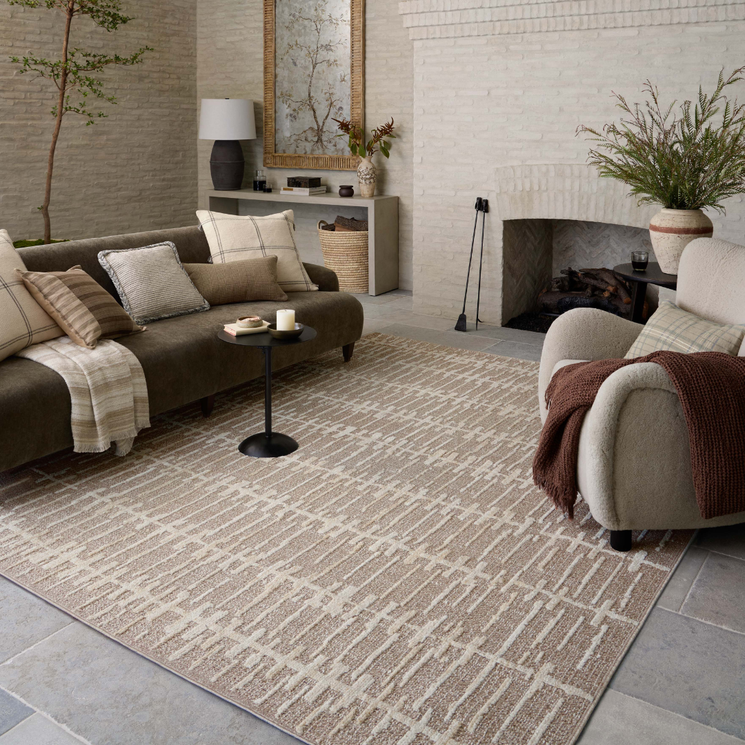 Bexley (Amber Lewis × Loloi) BEX-02 Rug [Taupe/Natural]