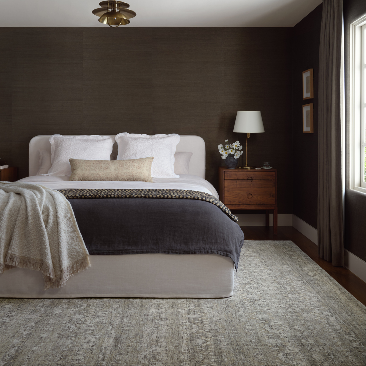 Honora (Amber Lewis × Loloi) HON-04 Rug [Grey/Beige]