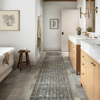 Billie (Amber Lewis × Loloi) BIL-02 Rug [Ocean/Brick]