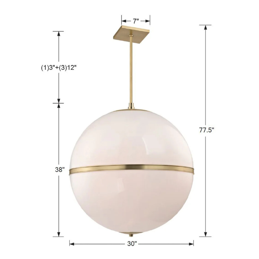 Brian Patrick Flynn Truax 4 Light Pendant [30"  Wide]